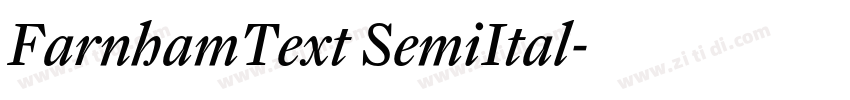FarnhamText SemiItal字体转换